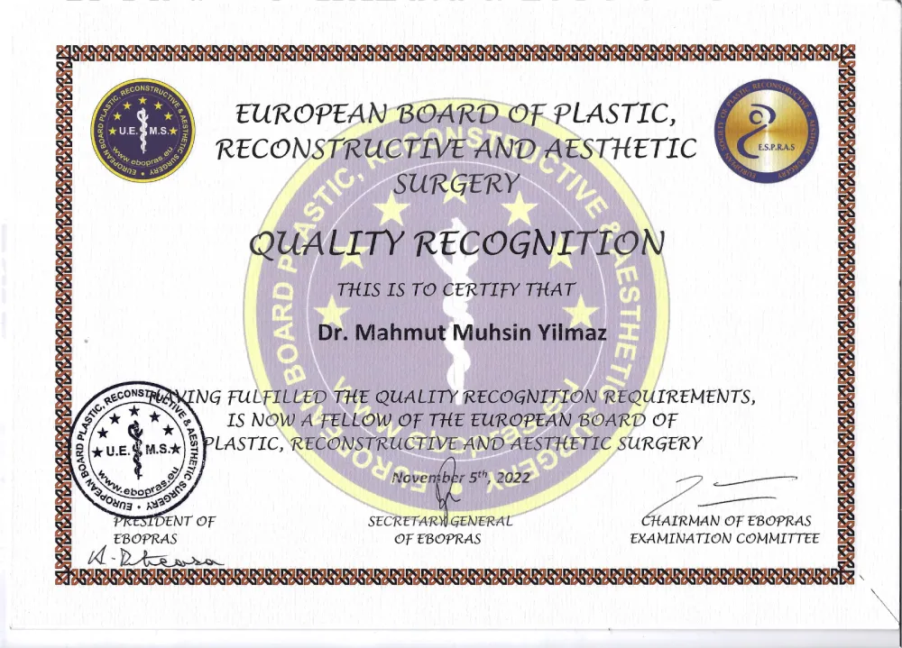 Dr. Muhsin Yılmaz Certificate 2